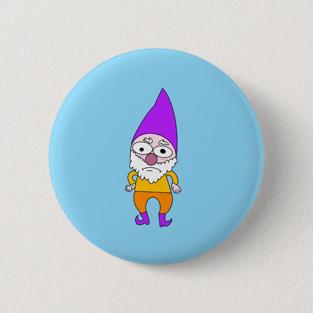Unhappy Gnome Button  (Front)