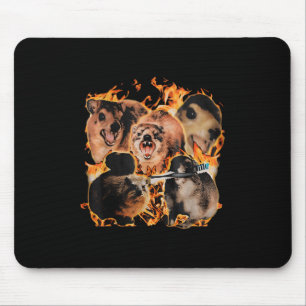 Unhinged Rock Hyrax Awawa Animal Humour Retro Men  Mouse Pad