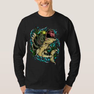 Unholy Fish Devil Eyes Gothic Evil Demonic Symbol T-Shirt