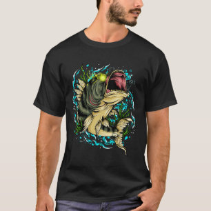 Unholy Fish Devil Eyes Gothic Evil Demonic Symbol T-Shirt