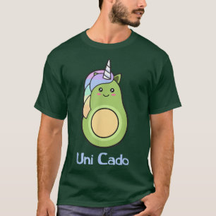Uni Cado, Cute Avocado, Funny Unicorn, Guacamole, T-Shirt