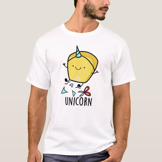 Uni-corn Funny Corn Pun  T-Shirt (Front)