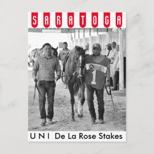 Uni, Jorge Abreu & Shug McGaughey Postcard