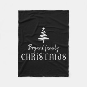 Uni Kids Family Christmas Tree Green  Fleece Blanket
