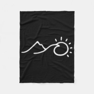 Uni Minimalist Outdoor Explorers Hiking Adventure Fleece Blanket