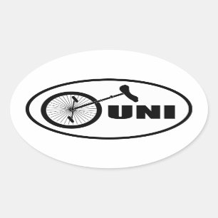 UNI oval STICKER