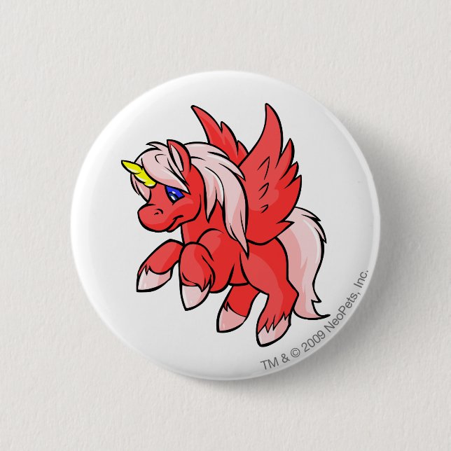 Uni Red 2 Inch Round Button (Front)