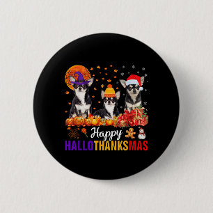 Uni-S Kids Chihuahua Dog Halloween Thanksgiving 2 Inch Round Button