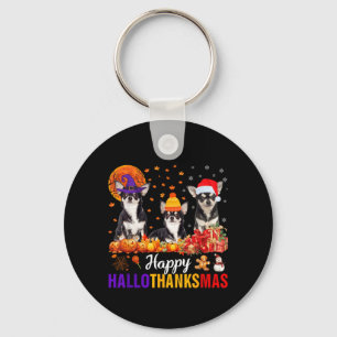 Uni-S Kids Chihuahua Dog Halloween Thanksgiving Keychain