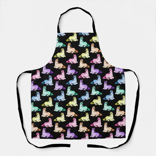 Uni Unicorn - Pony Pack Pattern (Dark) Apron (Front)