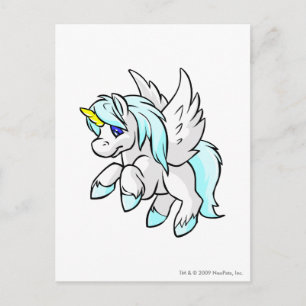 Uni White Postcard