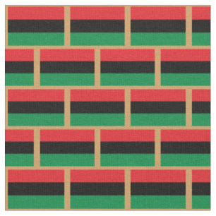Unia Flag Fabric & Pan African flag fashion /gold