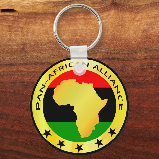 UNIA PAN AFRICAN ALLIANCE Africa Roots Tote Bag Keychain (Front)