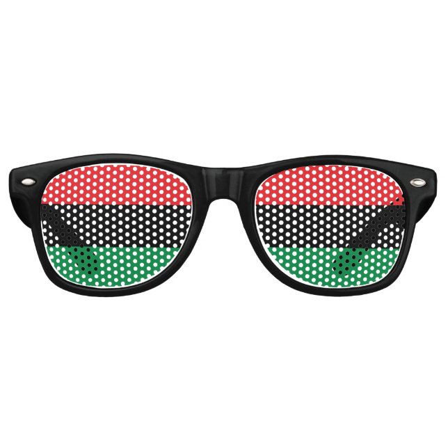 UNIA Party Shades, Pan African flag Sunglasses (Front)