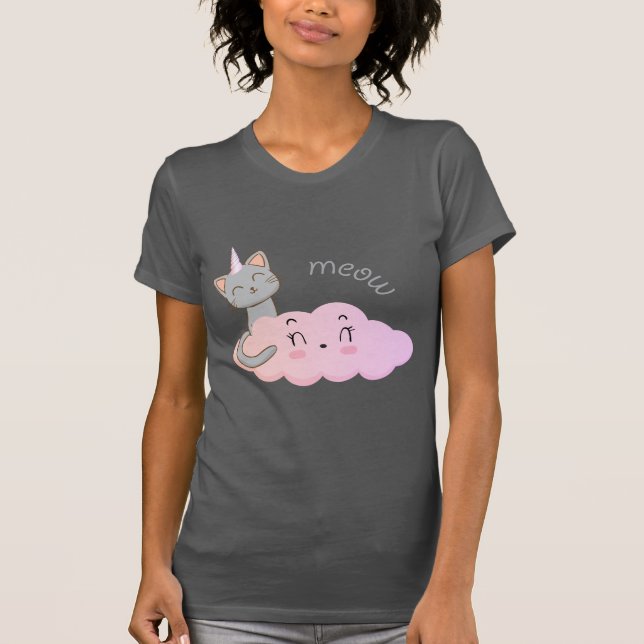 unicat cloud meow t-shirt (Front)