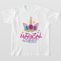 Unicorn 100 Magical Days of School T-Shirt