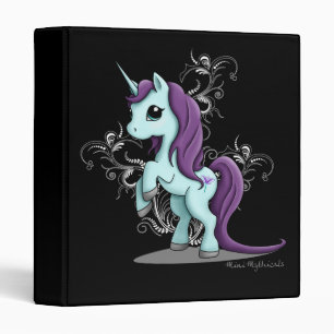 Unicorn 1" 3 Ring Binder