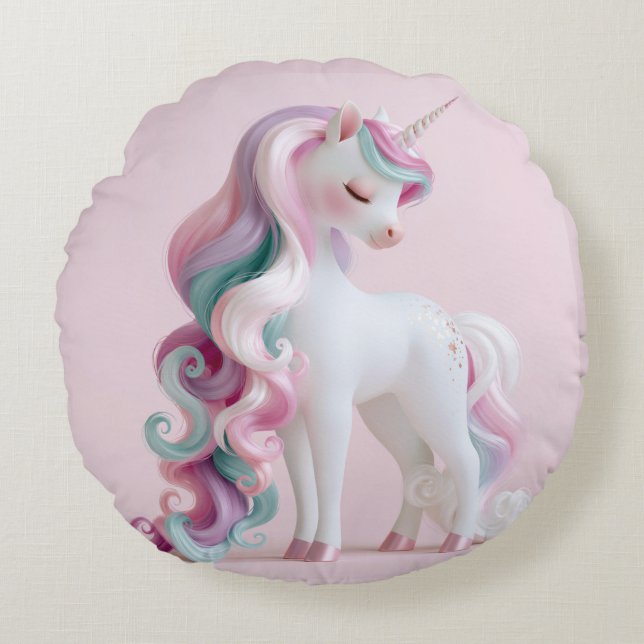 UNICORN #1 ROUND PILLOW (Front)