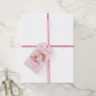 Unicorn 1st Birthday Pink Little Girl  Gift Tags