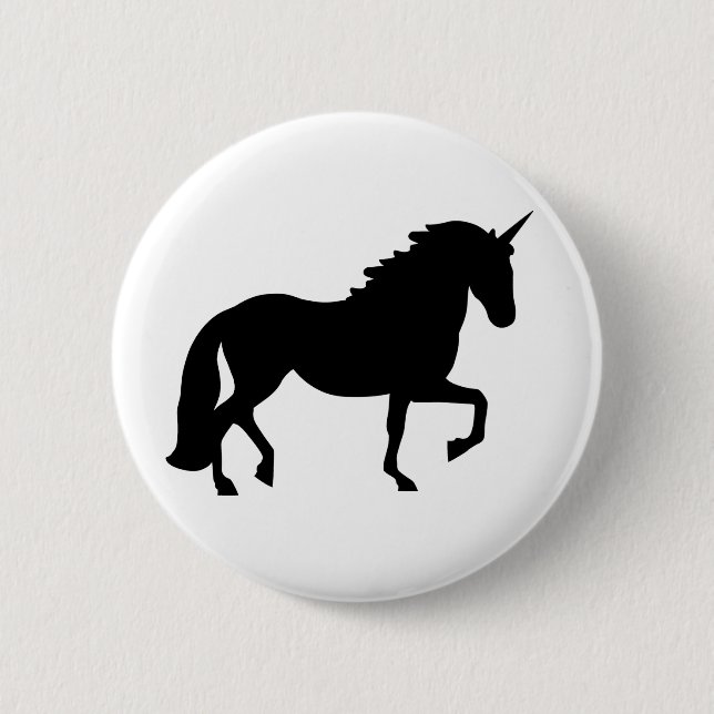Unicorn 2 Inch Round Button (Front)