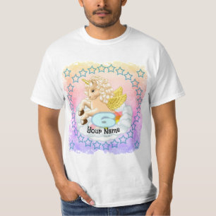 Unicorn 6 year old birthday t-shirts