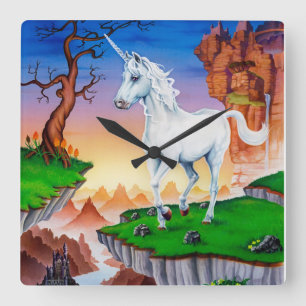 Unicorn acrylic wall clock