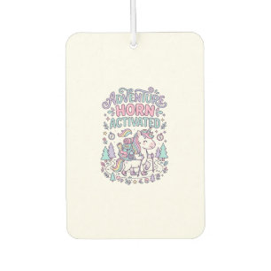 Unicorn Adventure Horn Activated Cute Pastel Graph Air Freshener