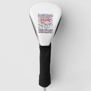 Unicorn Alarm Clock Unicorn Panic Bold Typography Golf Head Cover