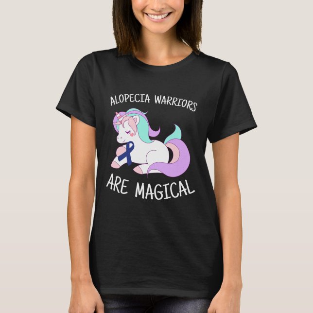 Unicorn Alopecia Warrior Gift T-Shirt (Front)