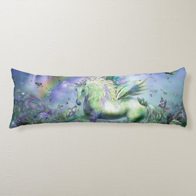 unicorn and butterflies body pillow (Front)