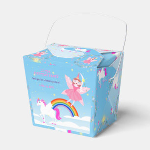 Unicorn and Fairy Magic Birthday Party Favor Box
