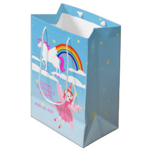 Unicorn and Fairy Magic Birthday Party Medium Gift Bag