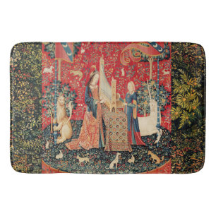 UNICORN AND LADY PLAYING ORGAN WITH ANIMALS BATH MAT