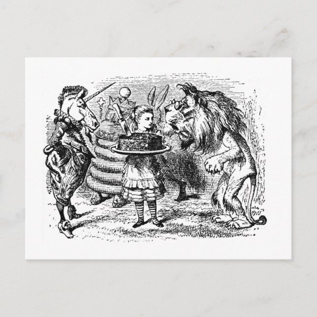 Unicorn and Lion Postcard (Front)
