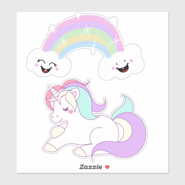 Unicorn and Rainbow (Sheet)
