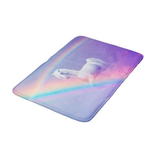 Unicorn and Rainbow Bath Mat