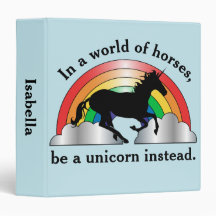 Unicorn and Rainbow Be A Unicorn Personalized