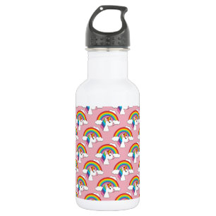 Unicorn and Rainbow with Clouds Kawaii 532 Ml Water Bottle