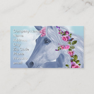 Unicorn and Roses Business Card