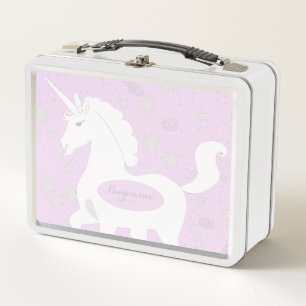 Unicorn and Stars Metal Lunch Box