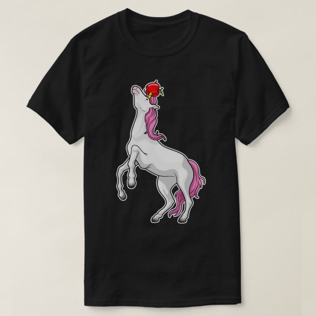 Unicorn Apple Fruit T-Shirt (Design Front)