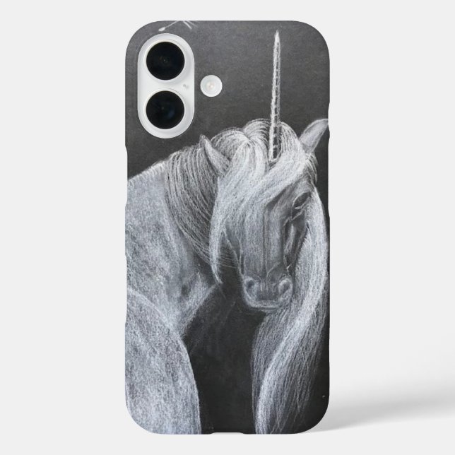 Unicorn Apple iphone 16 barely there phone case (Back)