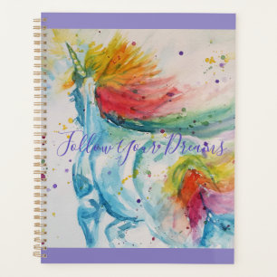 Unicorn aquarelle peinture Rainbow Girls sac