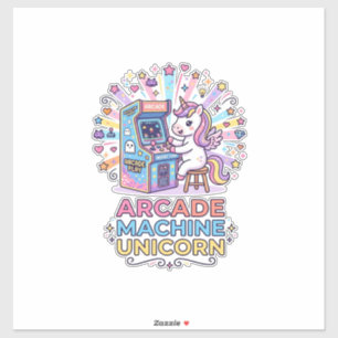 Unicorn Arcade Machine Unicorn Print Ready POD Art
