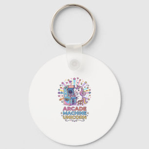 Unicorn Arcade Machine Unicorn Print Ready POD Art Keychain