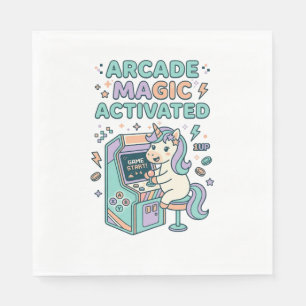 Unicorn Arcade Magic Activated Trendy Product Grap Napkin