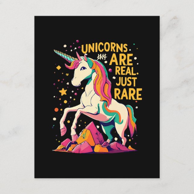 Unicorn are real just rare enclosure card (Front)