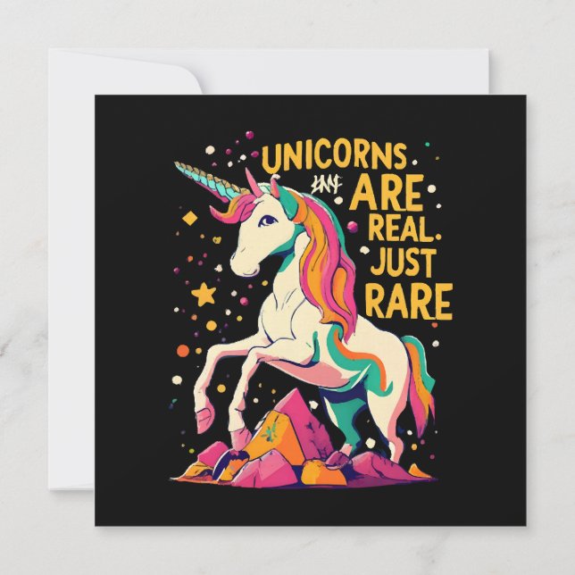 Unicorn are real just rare invitation (Back)