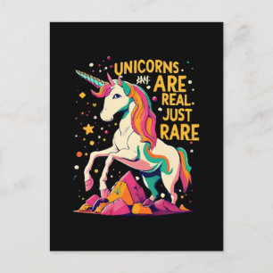 Unicorn are real just rare postcard