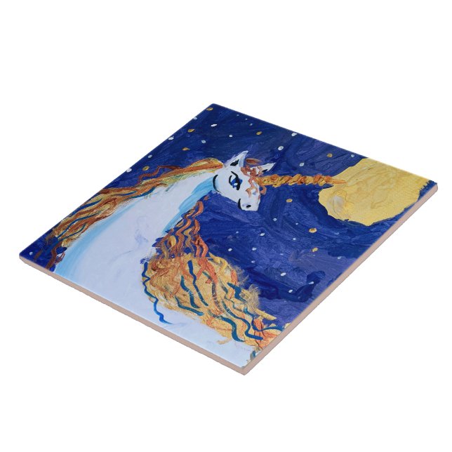 Unicorn "Art by Kids" Tile (Side)